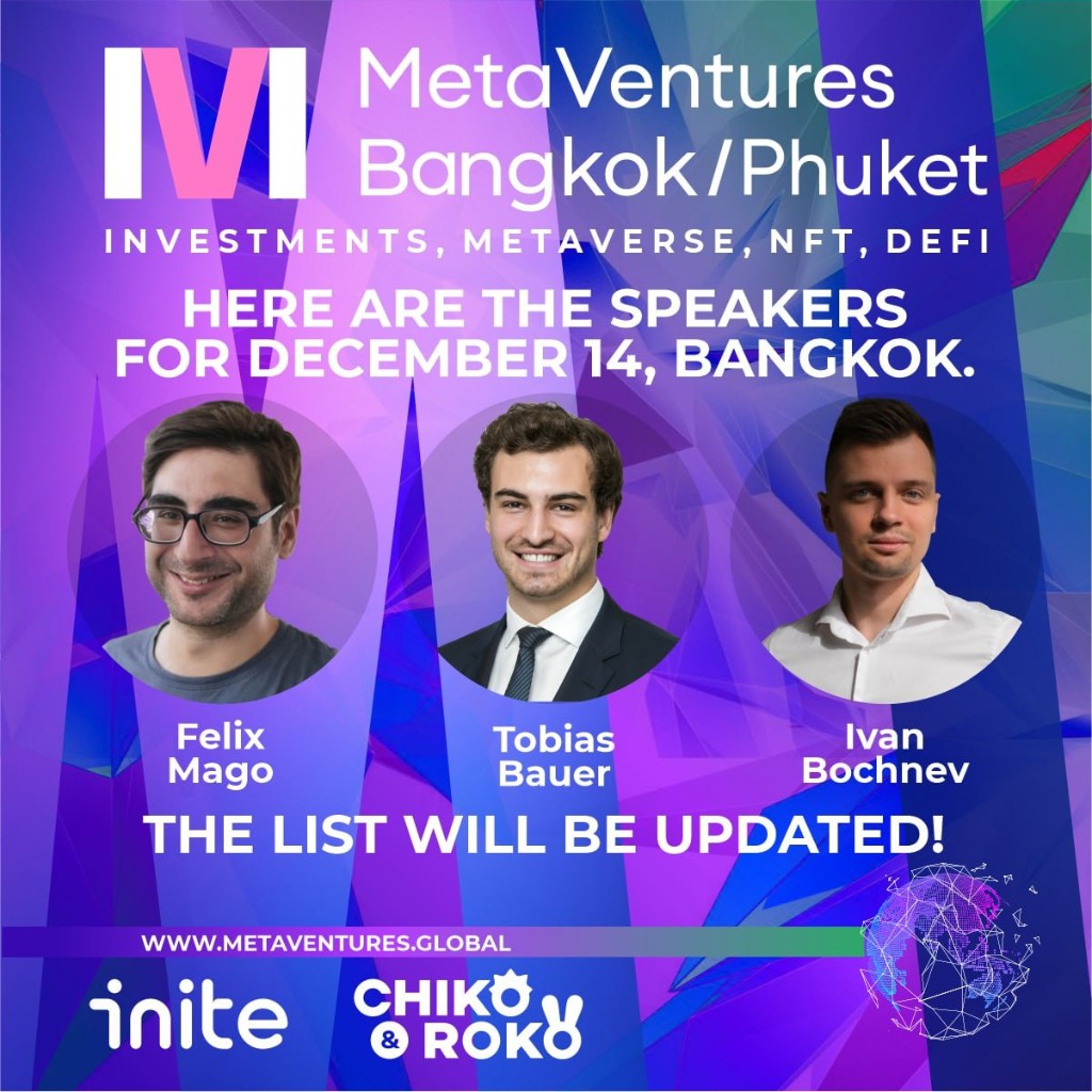 Иван Бочнев в спикерах MetaVentures Bangkok